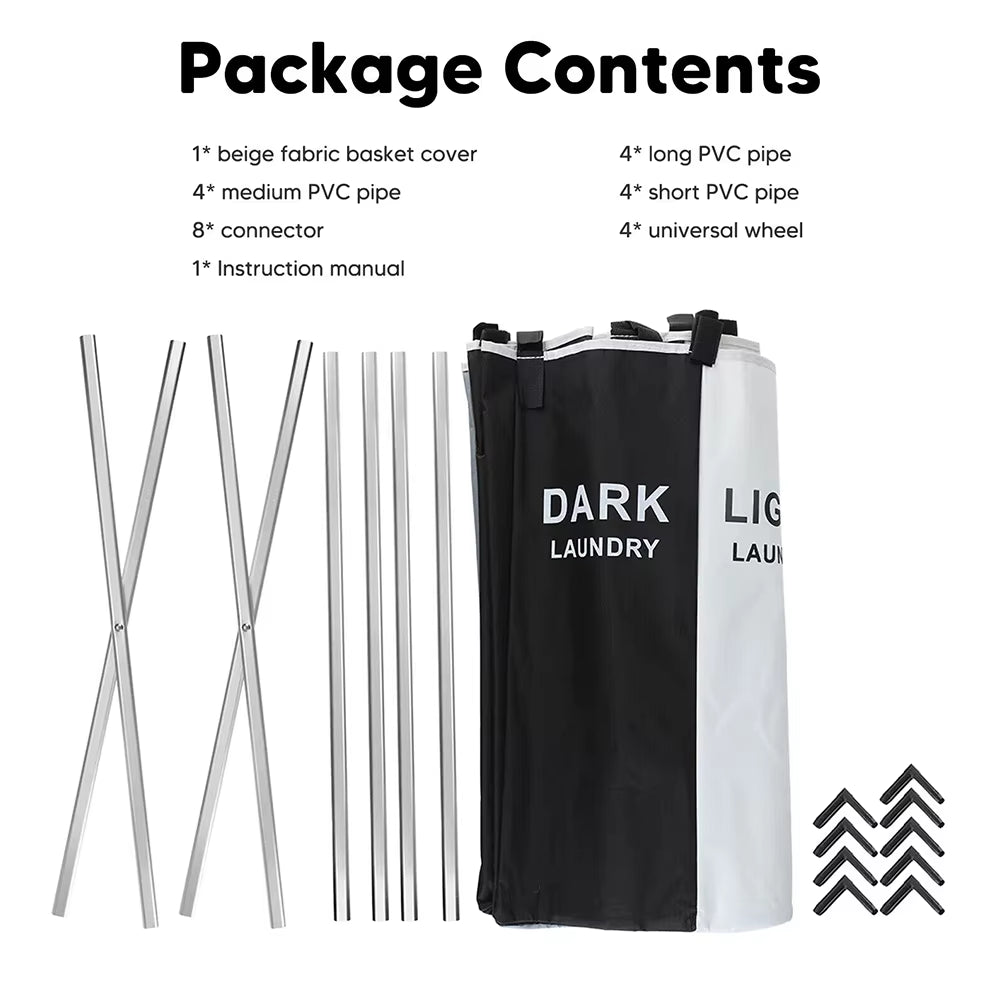 [UK Stock] Foldable Dirty Laundry Basket Home Large Dirty Clothes Laundry Hamper Storage Bag Clothes Storage Laundry Sorter Bin